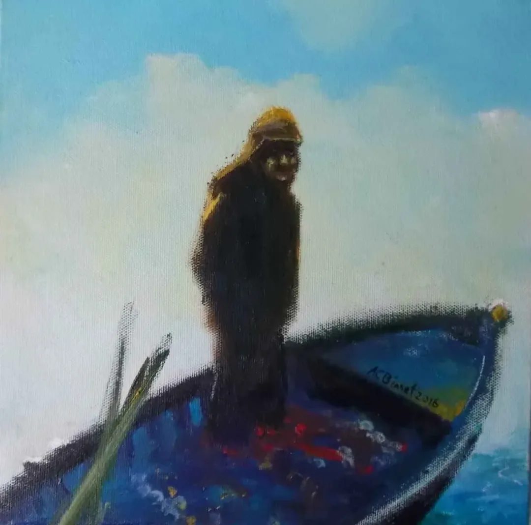 CELAL BİNZET — “isimsiz”, 2016 "isimsiz" eseri CELAL BİNZET tarafından 2016 yılında 25x25 cm ölçülerinde Tuval üzeri yağlı boya tekniği ile yapılmıştır.