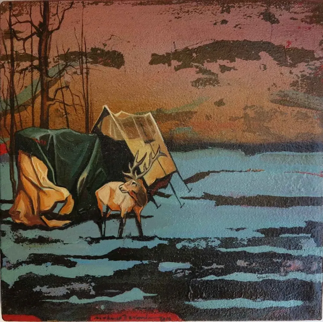 MAHMUT ÖZDEMİR — “isimsiz”, 2016 "isimsiz" eseri MAHMUT ÖZDEMİR tarafından 2016 yılında 25x25 cm ölçülerinde Tuval üzeri yağlı boya tekniği ile yapılmıştır.