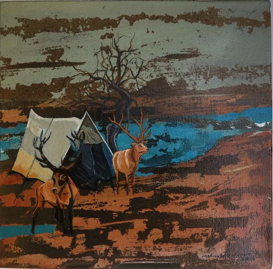 MAHMUT ÖZDEMİR — “isimsiz”, 2016 "isimsiz" eseri MAHMUT ÖZDEMİR tarafından 2016 yılında 25x25 cm ölçülerinde Tuval üzeri yağlı boya tekniği ile yapılmıştır.
