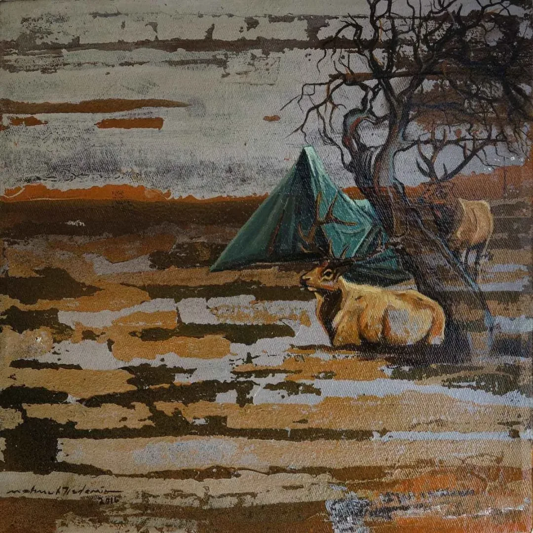 MAHMUT ÖZDEMİR — “isimsiz”, 2016 "isimsiz" eseri MAHMUT ÖZDEMİR tarafından 2016 yılında 25x25 cm ölçülerinde Tuval üzeri yağlı boya tekniği ile yapılmıştır.