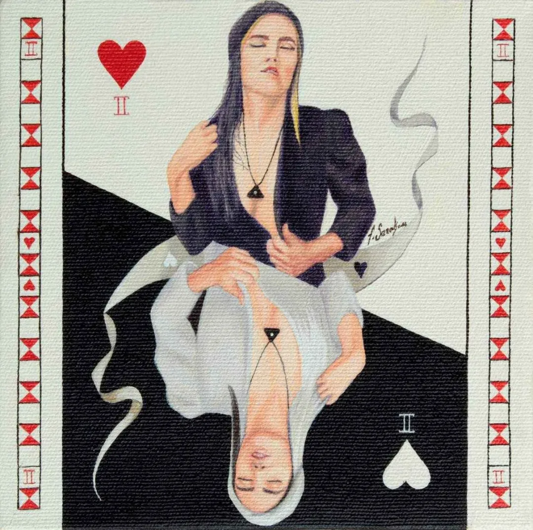 FATİH SAZAK — “Kupa 2”, 2016 "Kupa 2" eseri FATİH SAZAK tarafından 2016 yılında 25x25 cm ölçülerinde Tuval üzeri akrilik boya tekniği ile yapılmıştır.