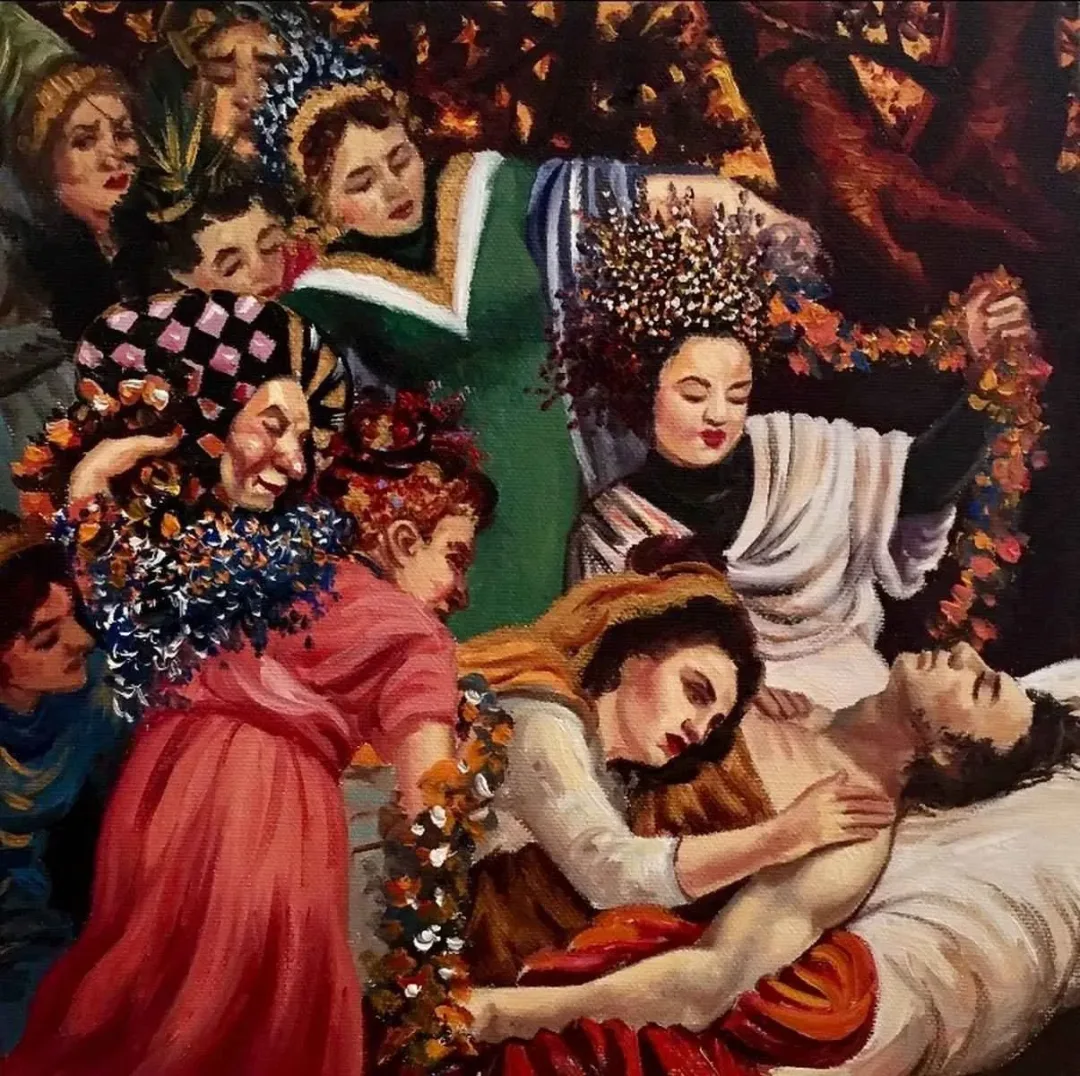 HATİCE BERRAK ÇİÇE — “Uğurlama”, 2016 "Uğurlama" eseri HATİCE BERRAK ÇİÇE tarafından 2016 yılında 25x25 cm ölçülerinde Tuval üzeri yağlı boya tekniği ile yapılmıştır.