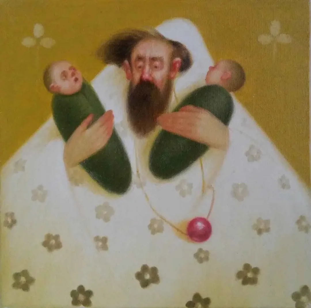 ÖMER EKEN — “Kutsaliyet”, 2016 "Kutsaliyet" eseri ÖMER EKEN tarafından 2016 yılında 25x25 cm ölçülerinde Tuval üzeri yağlı boya tekniği ile yapılmıştır.