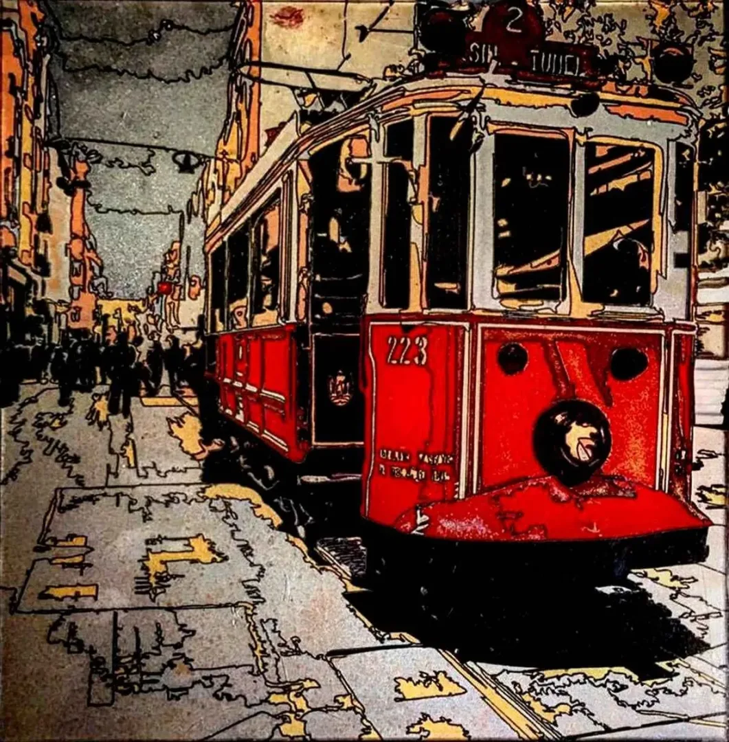 EMRE LÜLE — “isimsiz”, 2016 "isimsiz" eseri EMRE LÜLE tarafından 2016 yılında 25x25 cm ölçülerinde Poliplastik tekniği ile yapılmıştır.