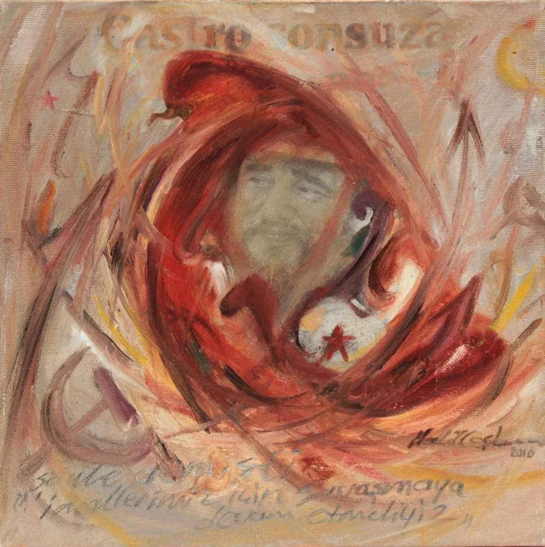 HALİL COŞKUN — “isimsiz”, 2016 "isimsiz" eseri HALİL COŞKUN tarafından 2016 yılında 25x25 cm ölçülerinde Tuval üzeri akrilik boya tekniği ile yapılmıştır.
