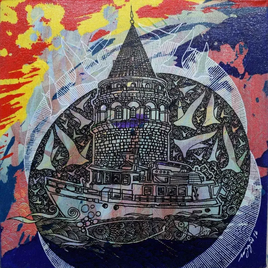 ENGİN KORKMAZ — “isimsiz”, 2016 "isimsiz" eseri ENGİN KORKMAZ tarafından 2016 yılında 25x25 cm ölçülerinde Tuval üzeri akrilik boya tekniği ile yapılmıştır.