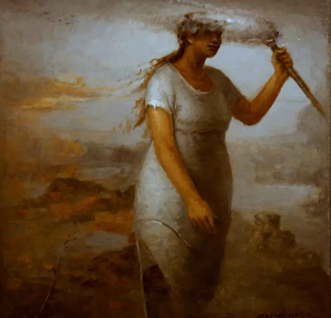 SERTAP YEĞİN — “bulut yapan kız”, 2016 "bulut yapan kız" eseri SERTAP YEĞİN tarafından 2016 yılında 25x25 cm ölçülerinde Tuval üzeri yağlı boya tekniği ile yapılmıştır.