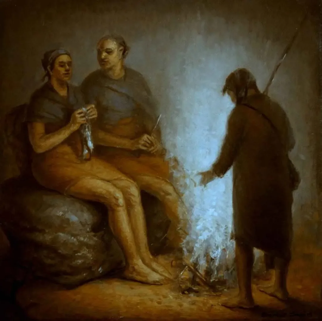 SERTAP YEĞİN — “duman başında”, 2016 "duman başında" eseri SERTAP YEĞİN tarafından 2016 yılında 25x25 cm ölçülerinde Tuval üzeri yağlı boya tekniği ile yapılmıştır.