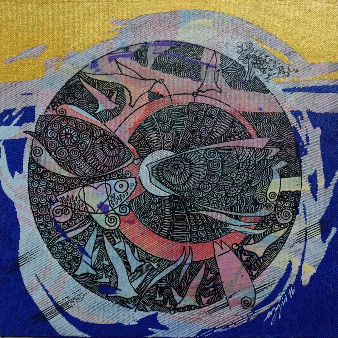 ENGİN KORKMAZ — “isimsiz”, 2016 "isimsiz" eseri ENGİN KORKMAZ tarafından 2016 yılında 25x25 cm ölçülerinde Tuval üzeri akrilik boya tekniği ile yapılmıştır.