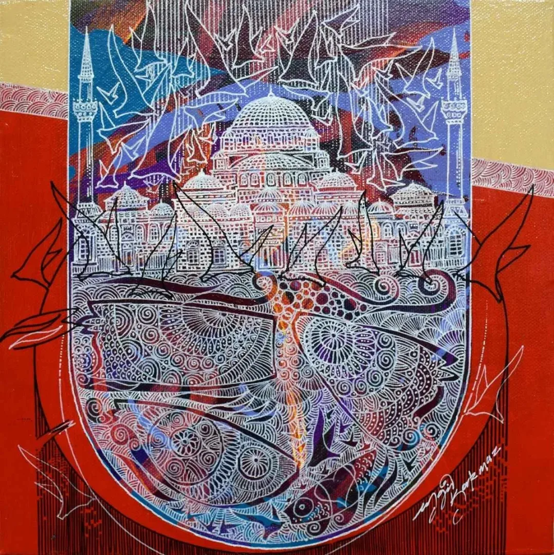 ENGİN KORKMAZ — “isimsiz”, 2016 "isimsiz" eseri ENGİN KORKMAZ tarafından 2016 yılında 25x25 cm ölçülerinde Tuval üzeri akrilik boya tekniği ile yapılmıştır.