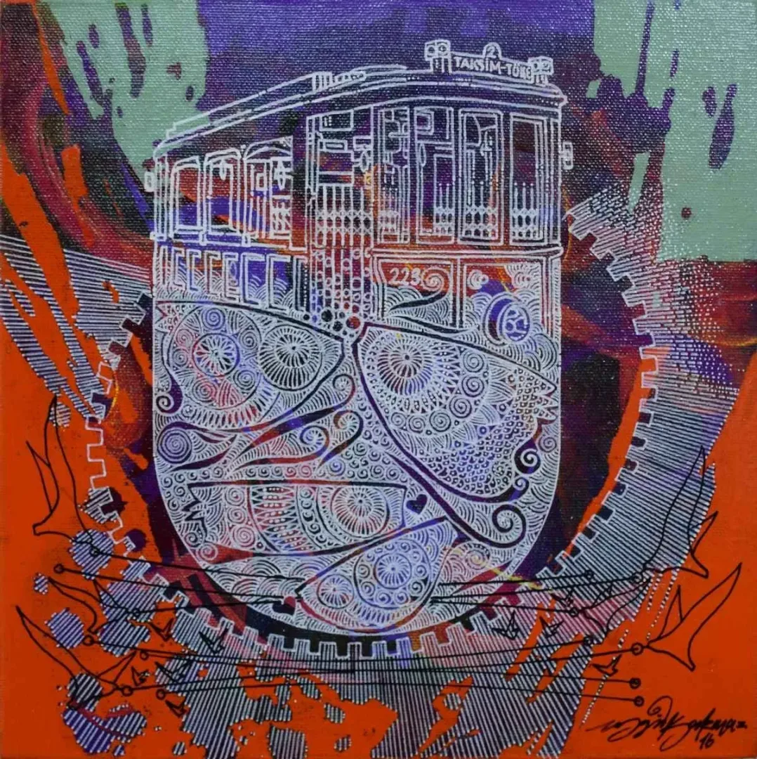 ENGİN KORKMAZ — “isimsiz”, 2016 "isimsiz" eseri ENGİN KORKMAZ tarafından 2016 yılında 25x25 cm ölçülerinde Tuval üzeri akrilik boya tekniği ile yapılmıştır.