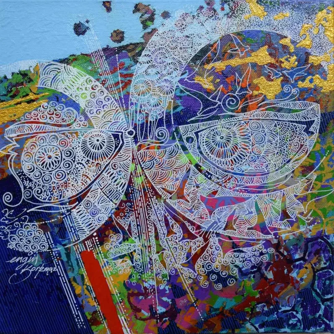 ENGİN KORKMAZ — “isimsiz”, 2016 "isimsiz" eseri ENGİN KORKMAZ tarafından 2016 yılında 25x25 cm ölçülerinde Tuval üzeri akrilik boya tekniği ile yapılmıştır.