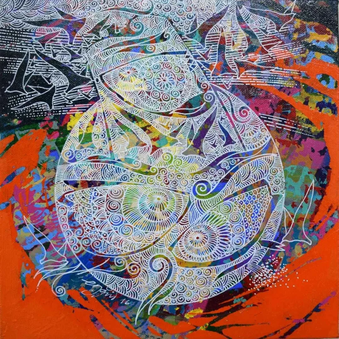 ENGİN KORKMAZ — “isimsiz”, 2016 "isimsiz" eseri ENGİN KORKMAZ tarafından 2016 yılında 25x25 cm ölçülerinde Tuval üzeri akrilik boya tekniği ile yapılmıştır.
