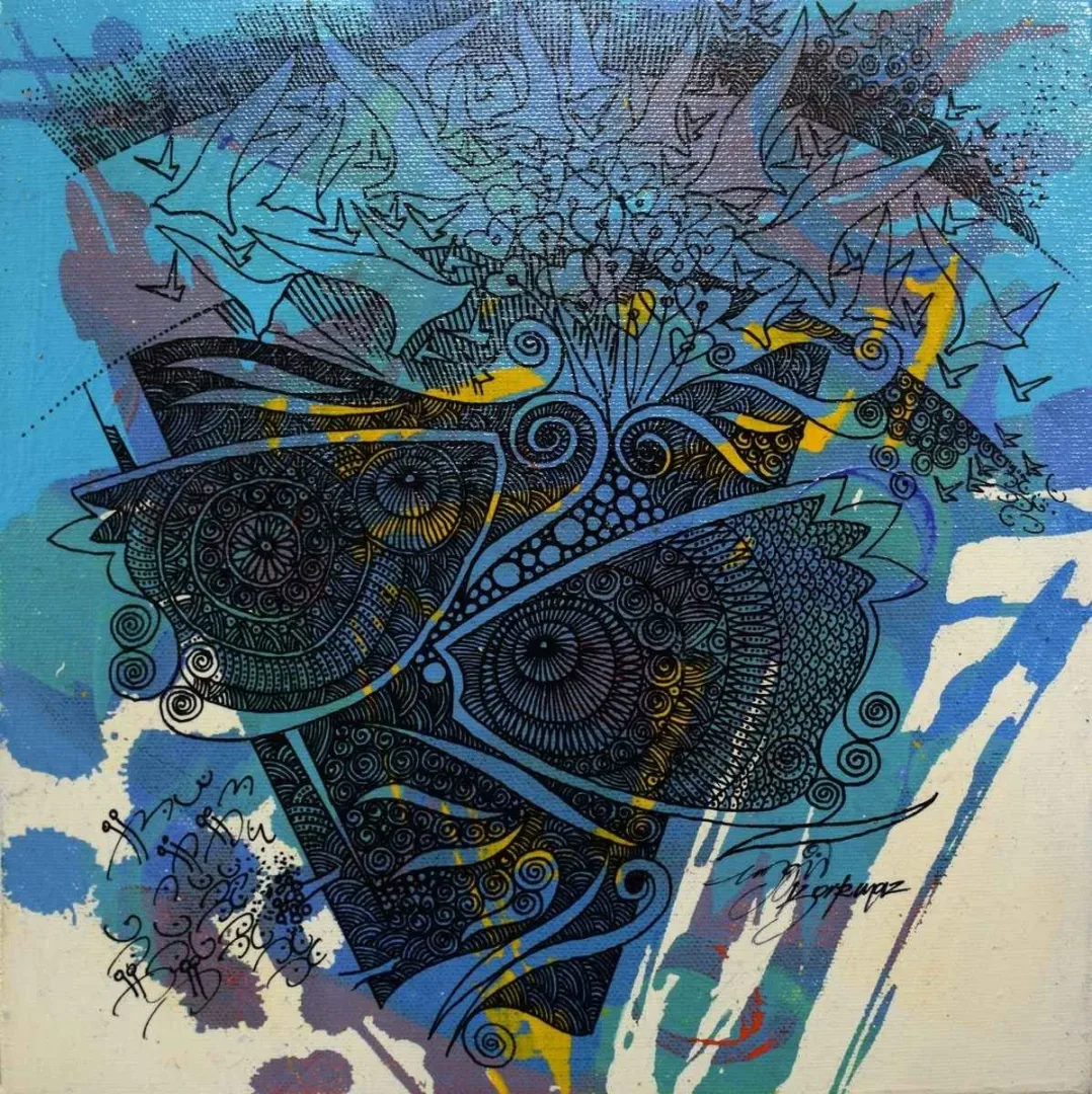 ENGİN KORKMAZ — “isimsiz”, 2016 "isimsiz" eseri ENGİN KORKMAZ tarafından 2016 yılında 25x25 cm ölçülerinde Tuval üzeri akrilik boya tekniği ile yapılmıştır.