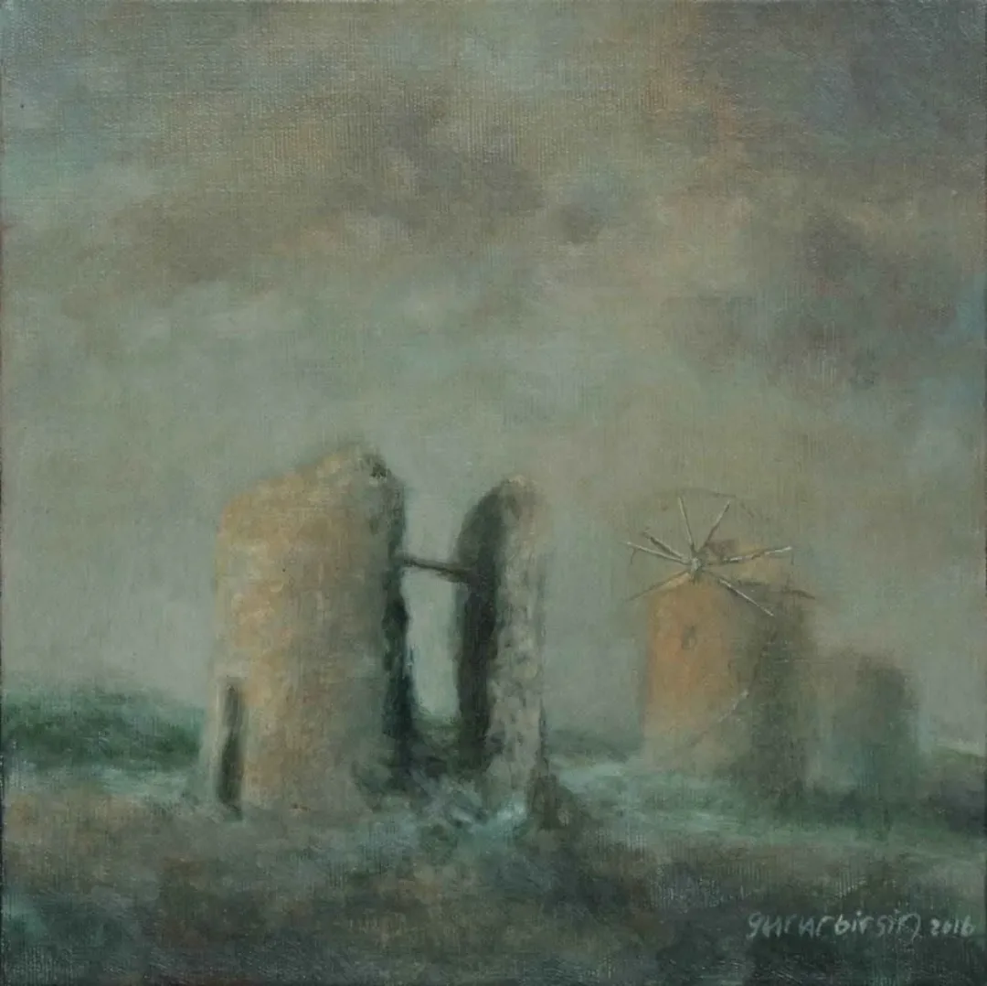 GURUR BİRSİN — “isimsiz”, 2016 "isimsiz" eseri GURUR BİRSİN tarafından 2016 yılında 25x25 cm ölçülerinde Tuval üzeri yağlı boya tekniği ile yapılmıştır.