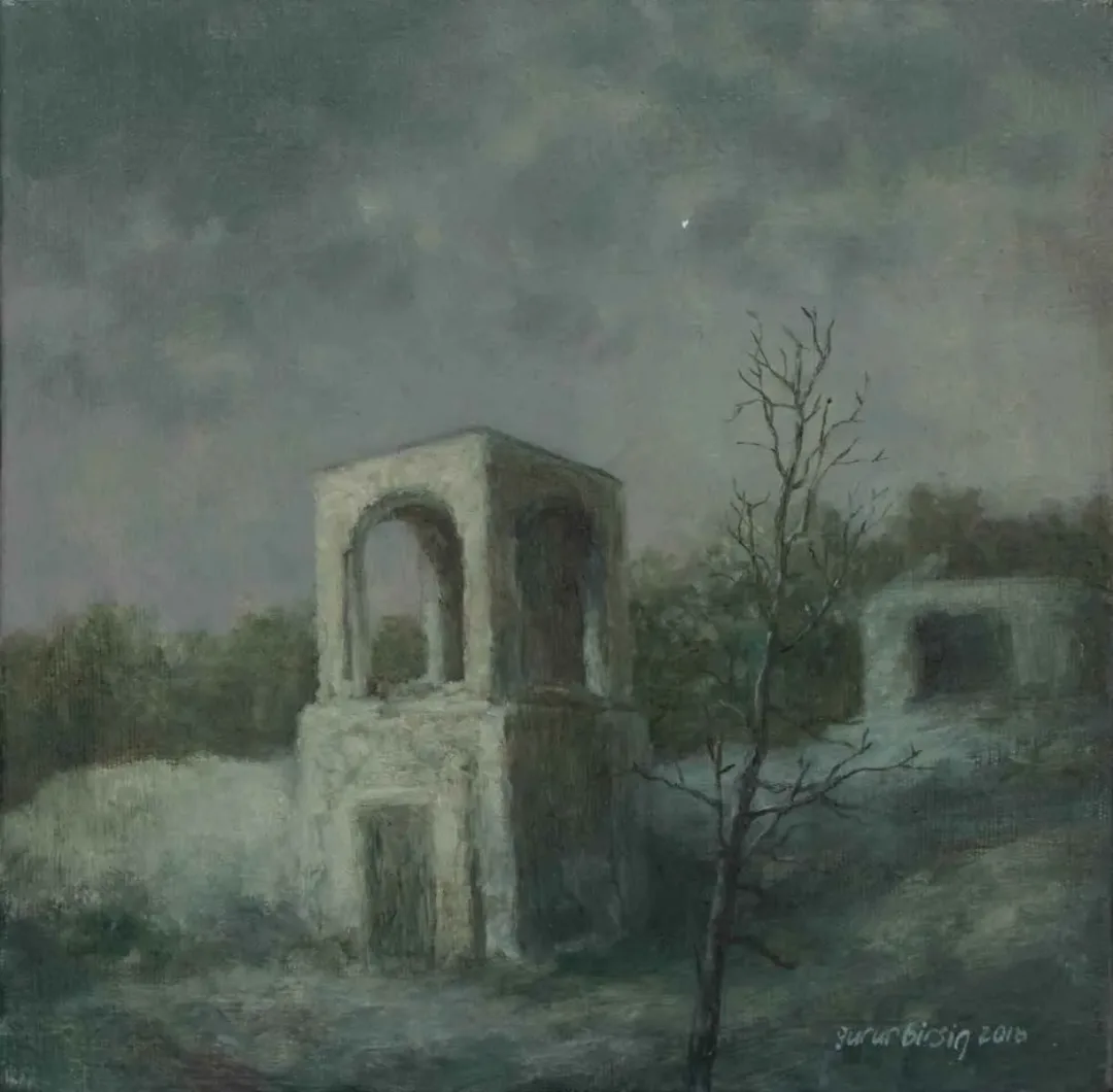 GURUR BİRSİN — “isimsiz”, 2016 "isimsiz" eseri GURUR BİRSİN tarafından 2016 yılında 25x25 cm ölçülerinde Tuval üzeri yağlı boya tekniği ile yapılmıştır.