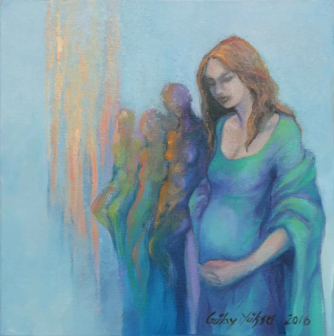 GÜLAY YÜKSEL — “isimsiz”, 2016 "isimsiz" eseri GÜLAY YÜKSEL tarafından 2016 yılında 25x25 cm ölçülerinde Tuval üzeri yağlı boya tekniği ile yapılmıştır.