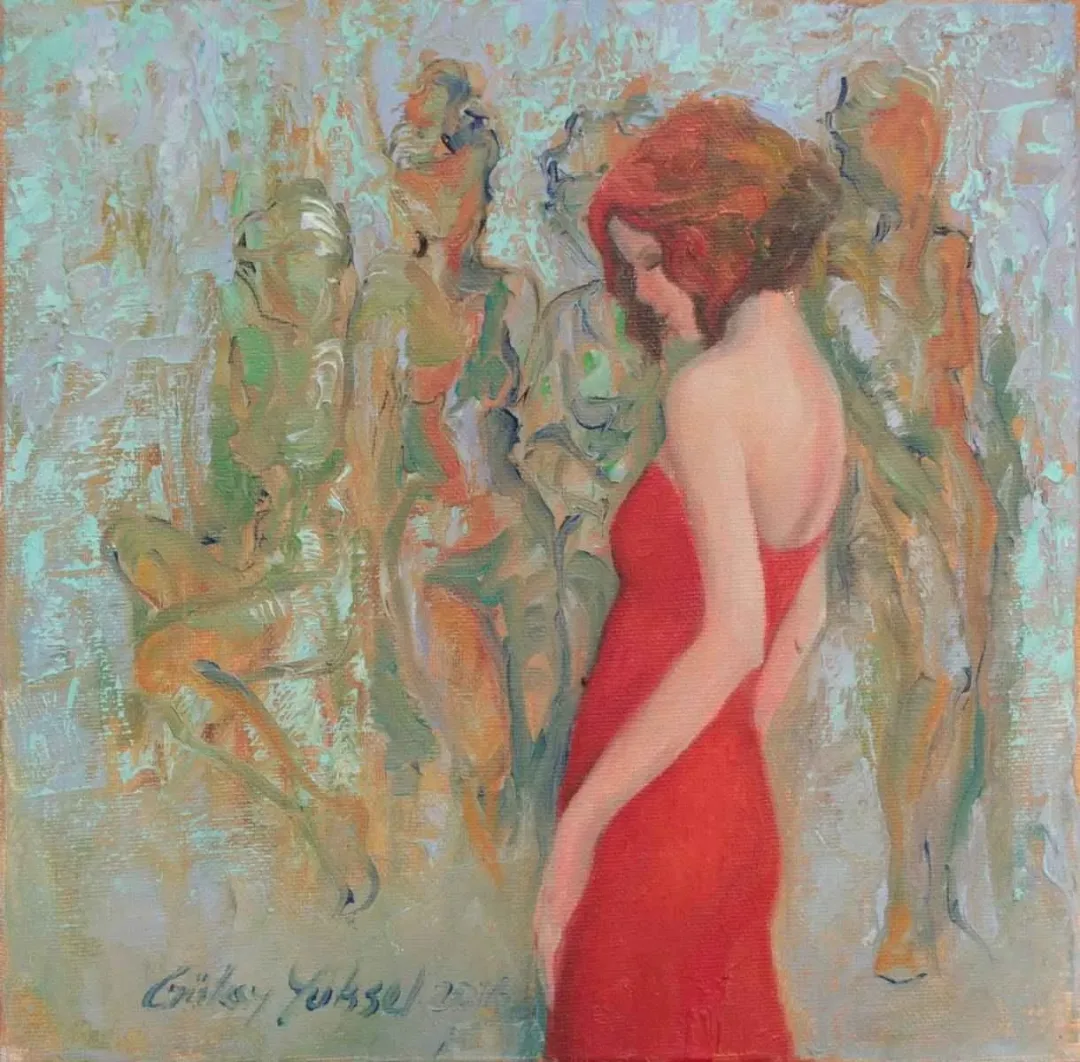 GÜLAY YÜKSEL — “isimsiz”, 2016 "isimsiz" eseri GÜLAY YÜKSEL tarafından 2016 yılında 25x25 cm ölçülerinde Tuval üzeri yağlı boya tekniği ile yapılmıştır.