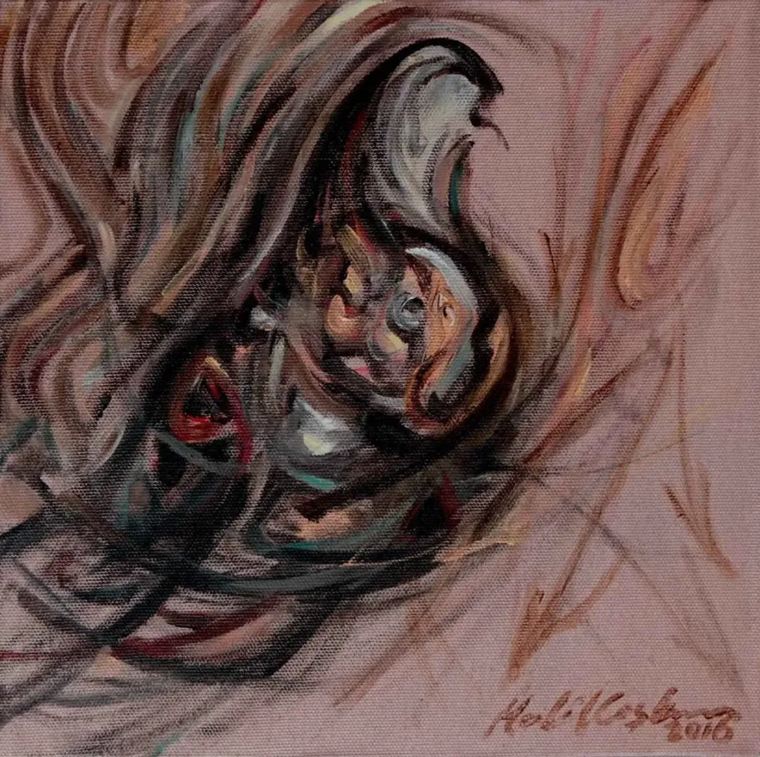 HALİL COŞKUN — “isimsiz”, 2016 "isimsiz" eseri HALİL COŞKUN tarafından 2016 yılında 25x25 cm ölçülerinde Tuval üzeri akrilik boya tekniği ile yapılmıştır.