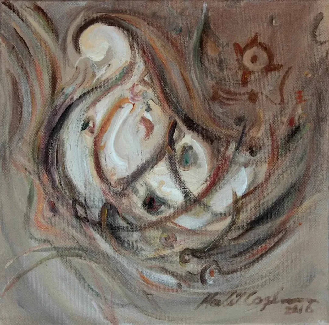 HALİL COŞKUN — “isimsiz”, 2016 "isimsiz" eseri HALİL COŞKUN tarafından 2016 yılında 25x25 cm ölçülerinde Tuval üzeri akrilik boya tekniği ile yapılmıştır.