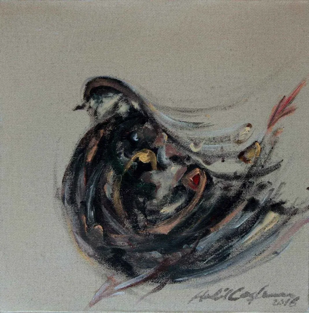 HALİL COŞKUN — “isimsiz”, 2016 "isimsiz" eseri HALİL COŞKUN tarafından 2016 yılında 25x25 cm ölçülerinde Tuval üzeri akrilik boya tekniği ile yapılmıştır.