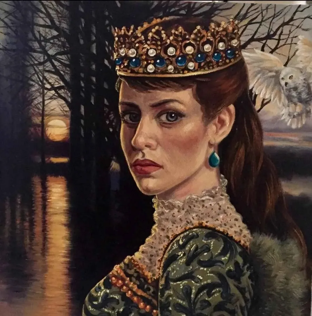 HATİCE BERRAK ÇİÇE — “Dedikodu”, 2016 "Dedikodu" eseri HATİCE BERRAK ÇİÇE tarafından 2016 yılında 25x25 cm ölçülerinde Tuval üzeri yağlı boya tekniği ile yapılmıştır.