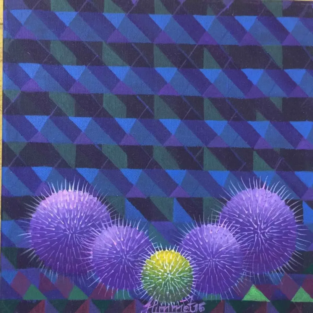 HİMMET GÜMRAH — “isimsiz”, 2016 "isimsiz" eseri HİMMET GÜMRAH tarafından 2016 yılında 25x25 cm ölçülerinde Tuval üzeri yağlı boya tekniği ile yapılmıştır.