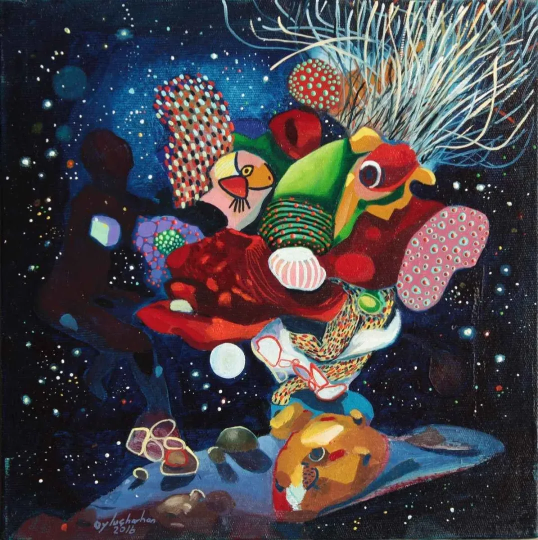 LEVENT OYLUÇTARHAN — “isimsiz”, 2016 "isimsiz" eseri LEVENT OYLUÇTARHAN tarafından 2016 yılında 25x25 cm ölçülerinde Tuval üzeri yağlı boya tekniği ile yapılmıştır.