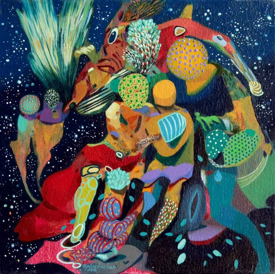 LEVENT OYLUÇTARHAN — “isimsiz”, 2016 "isimsiz" eseri LEVENT OYLUÇTARHAN tarafından 2016 yılında 25x25 cm ölçülerinde Tuval üzeri yağlı boya tekniği ile yapılmıştır.