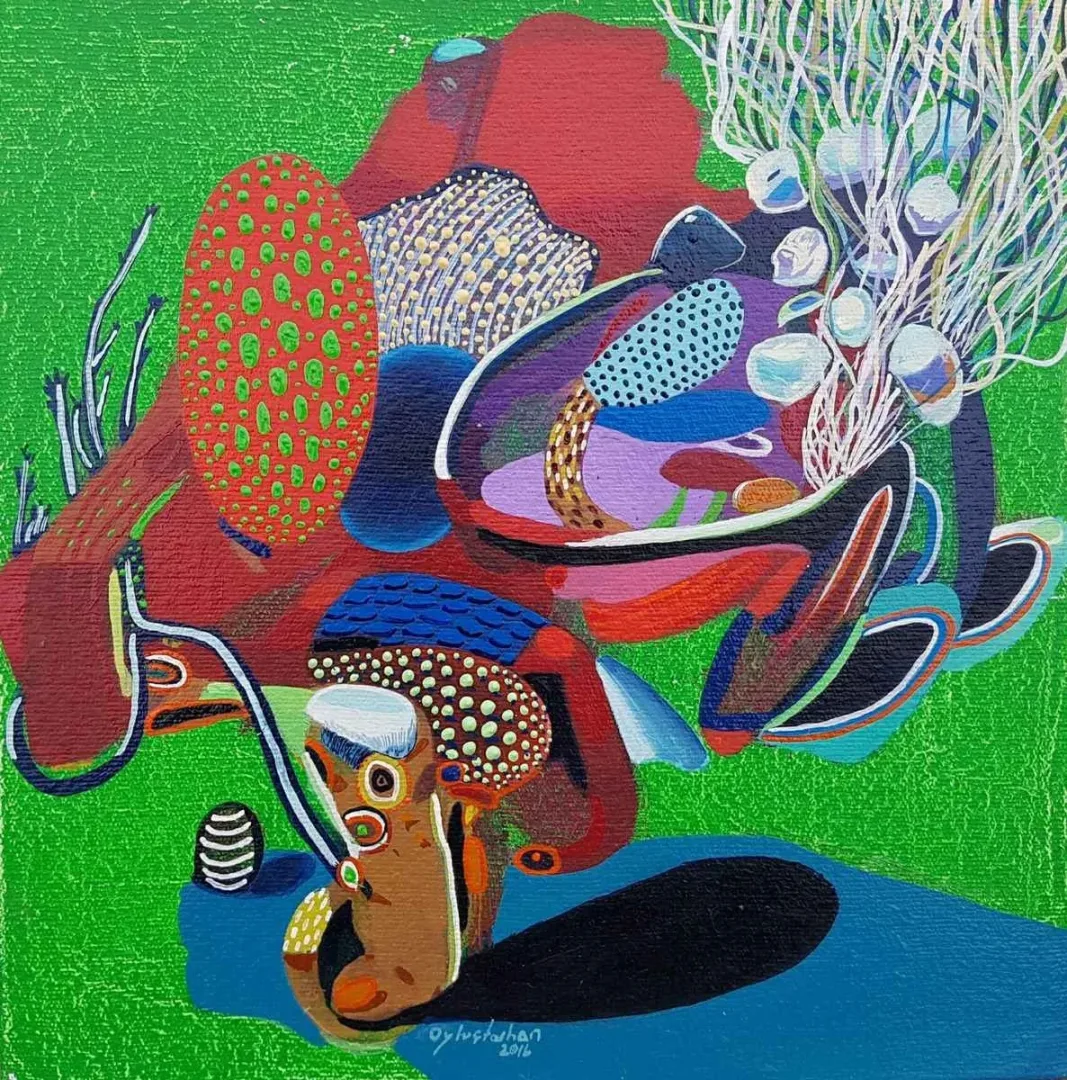 LEVENT OYLUÇTARHAN — “isimsiz”, 2016 "isimsiz" eseri LEVENT OYLUÇTARHAN tarafından 2016 yılında 25x25 cm ölçülerinde Tuval üzeri yağlı boya tekniği ile yapılmıştır.