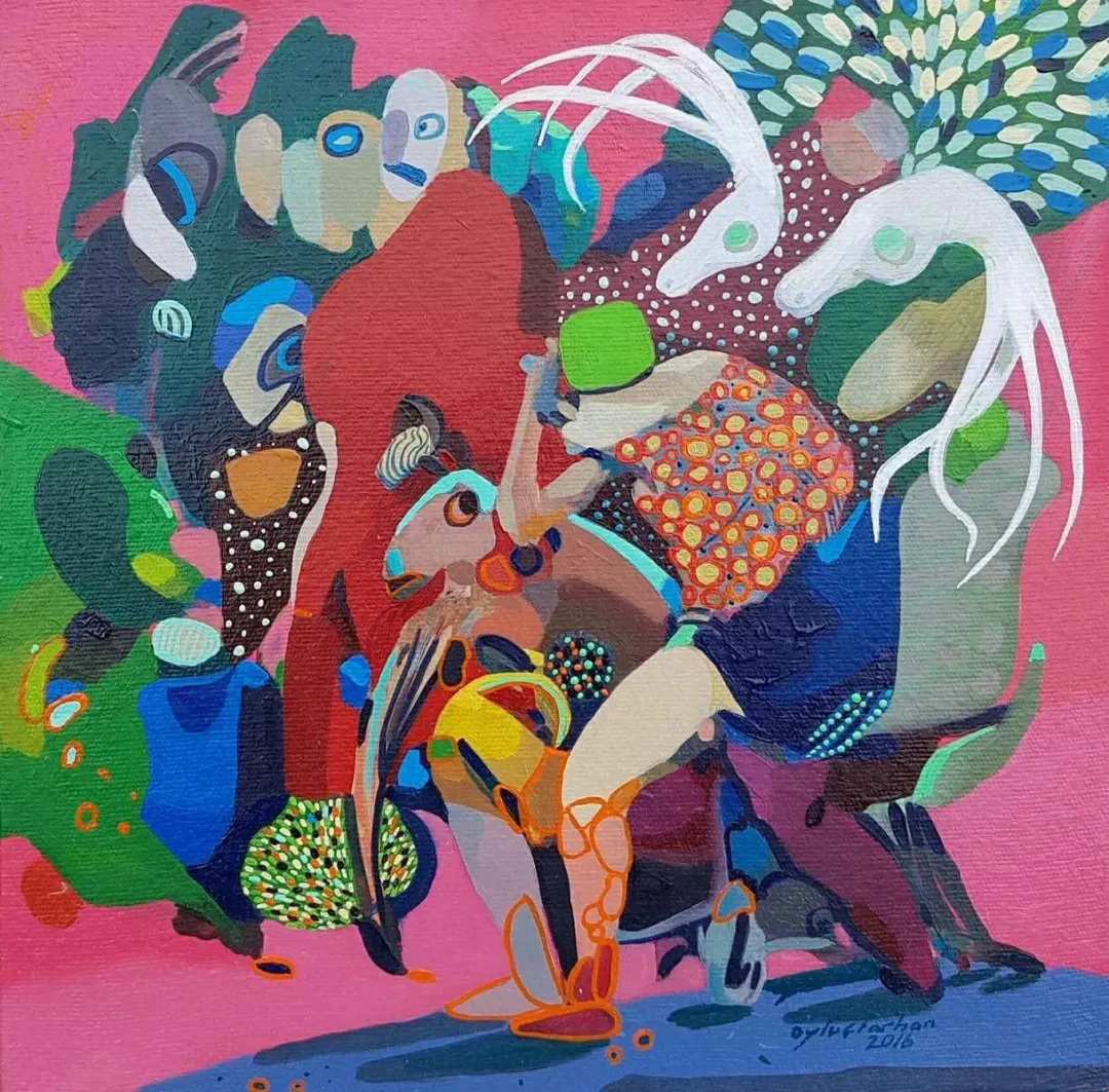 LEVENT OYLUÇTARHAN — “isimsiz”, 2016 "isimsiz" eseri LEVENT OYLUÇTARHAN tarafından 2016 yılında 25x25 cm ölçülerinde Tuval üzeri yağlı boya tekniği ile yapılmıştır.