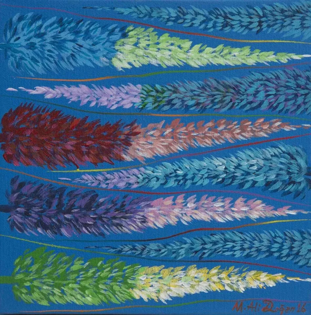MEHMET ALİ DOĞAN — “isimsiz”, 2016 "isimsiz" eseri MEHMET ALİ DOĞAN tarafından 2016 yılında 25x25 cm ölçülerinde Tuval üzeri akrilik boya tekniği ile yapılmıştır.