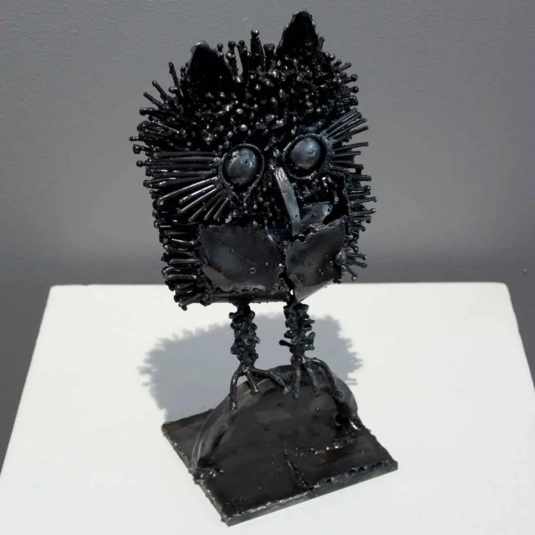 MURAT YILDIRIMÇAKAR — “Baykuş”, 2016 "Baykuş" eseri MURAT YILDIRIMÇAKAR tarafından 2016 yılında 25x13x11 cm ölçülerinde Metal tekniği ile yapılmıştır.