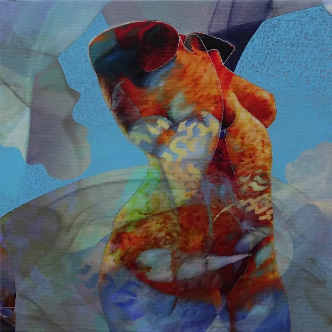 NECMETTİN ÖZLÜ — “isimsiz”, 2016 "isimsiz" eseri NECMETTİN ÖZLÜ tarafından 2016 yılında 25x25 cm ölçülerinde Tuval üzeri karışık teknik tekniği ile yapılmıştır.