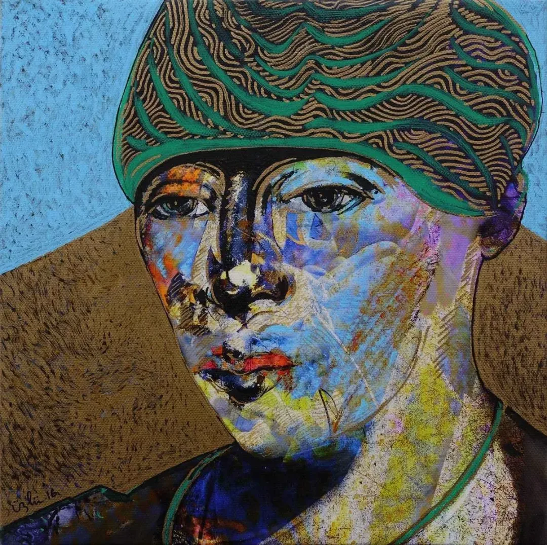 NECMETTİN ÖZLÜ — “isimsiz”, 2016 "isimsiz" eseri NECMETTİN ÖZLÜ tarafından 2016 yılında 25x25 cm ölçülerinde Tuval üzeri karışık teknik tekniği ile yapılmıştır.