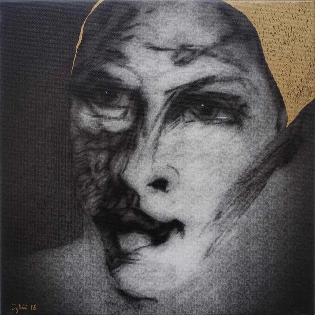 NECMETTİN ÖZLÜ — “isimsiz”, 2016 "isimsiz" eseri NECMETTİN ÖZLÜ tarafından 2016 yılında 25x25 cm ölçülerinde Tuval üzeri karışık teknik tekniği ile yapılmıştır.