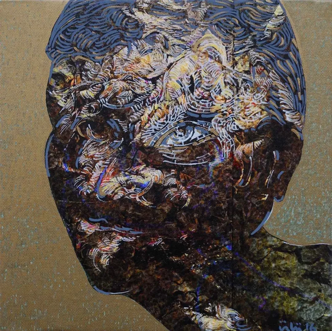 NECMETTİN ÖZLÜ — “isimsiz”, 2016 "isimsiz" eseri NECMETTİN ÖZLÜ tarafından 2016 yılında 25x25 cm ölçülerinde Tuval üzeri karışık teknik tekniği ile yapılmıştır.