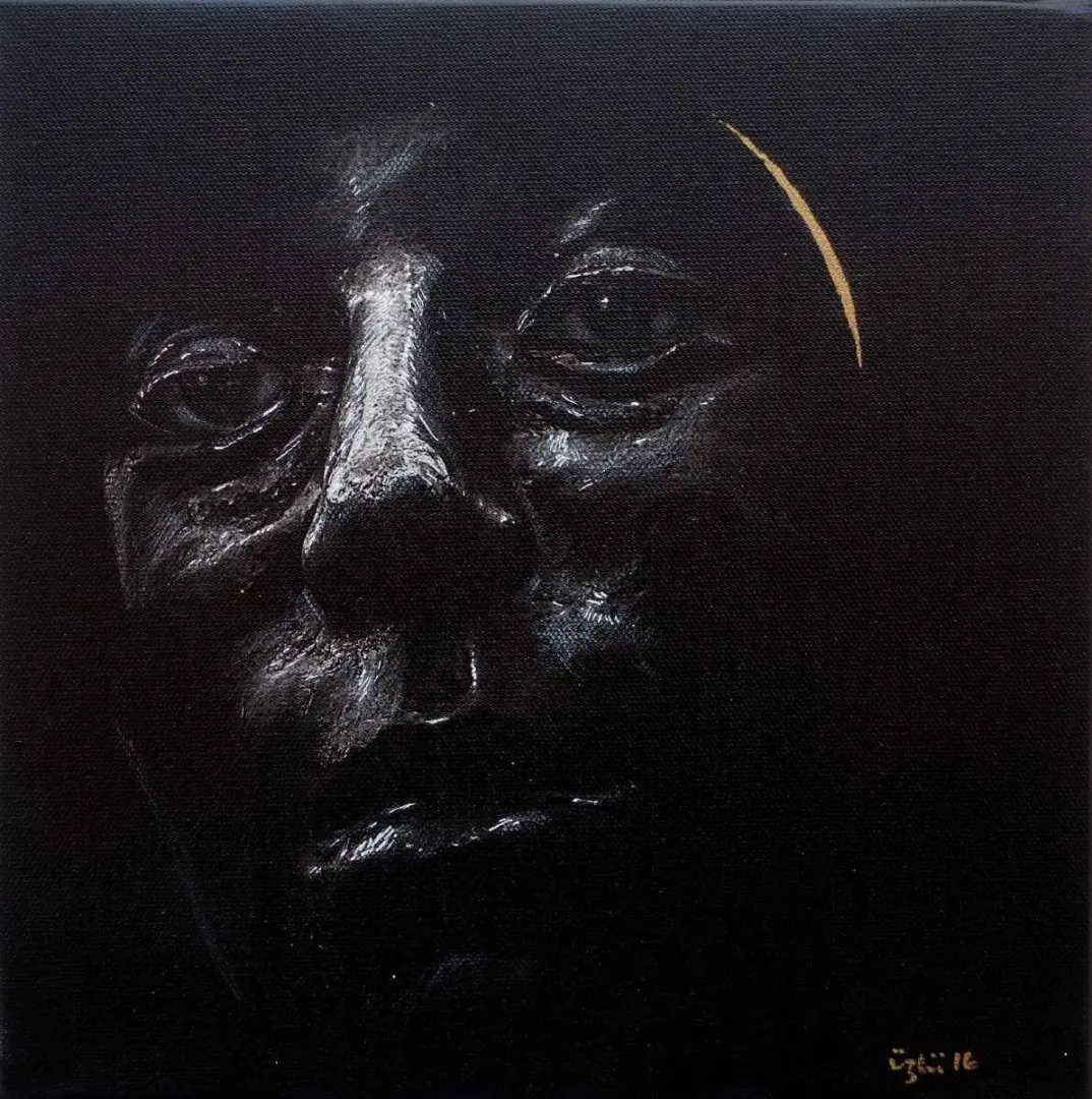 NECMETTİN ÖZLÜ — “isimsiz”, 2016 "isimsiz" eseri NECMETTİN ÖZLÜ tarafından 2016 yılında 25x25 cm ölçülerinde Tuval üzeri karışık teknik tekniği ile yapılmıştır.