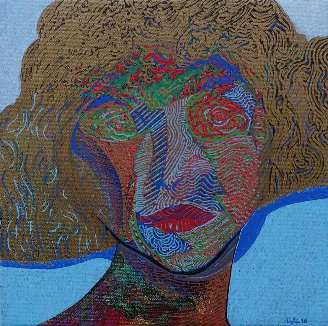 NECMETTİN ÖZLÜ — “isimsiz”, 2016 "isimsiz" eseri NECMETTİN ÖZLÜ tarafından 2016 yılında 25x25 cm ölçülerinde Tuval üzeri karışık teknik tekniği ile yapılmıştır.