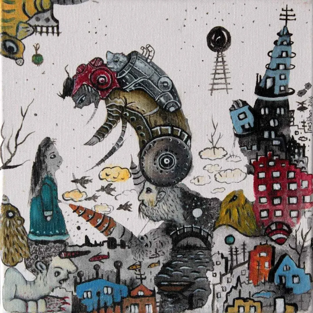 NESLİHAN ÖZGENÇ ERDOĞDU — “isimsiz”, 2016 "isimsiz" eseri NESLİHAN ÖZGENÇ ERDOĞDU tarafından 2016 yılında 25x25 cm ölçülerinde Tuval üzeri yağlı boya tekniği ile yapılmıştır.
