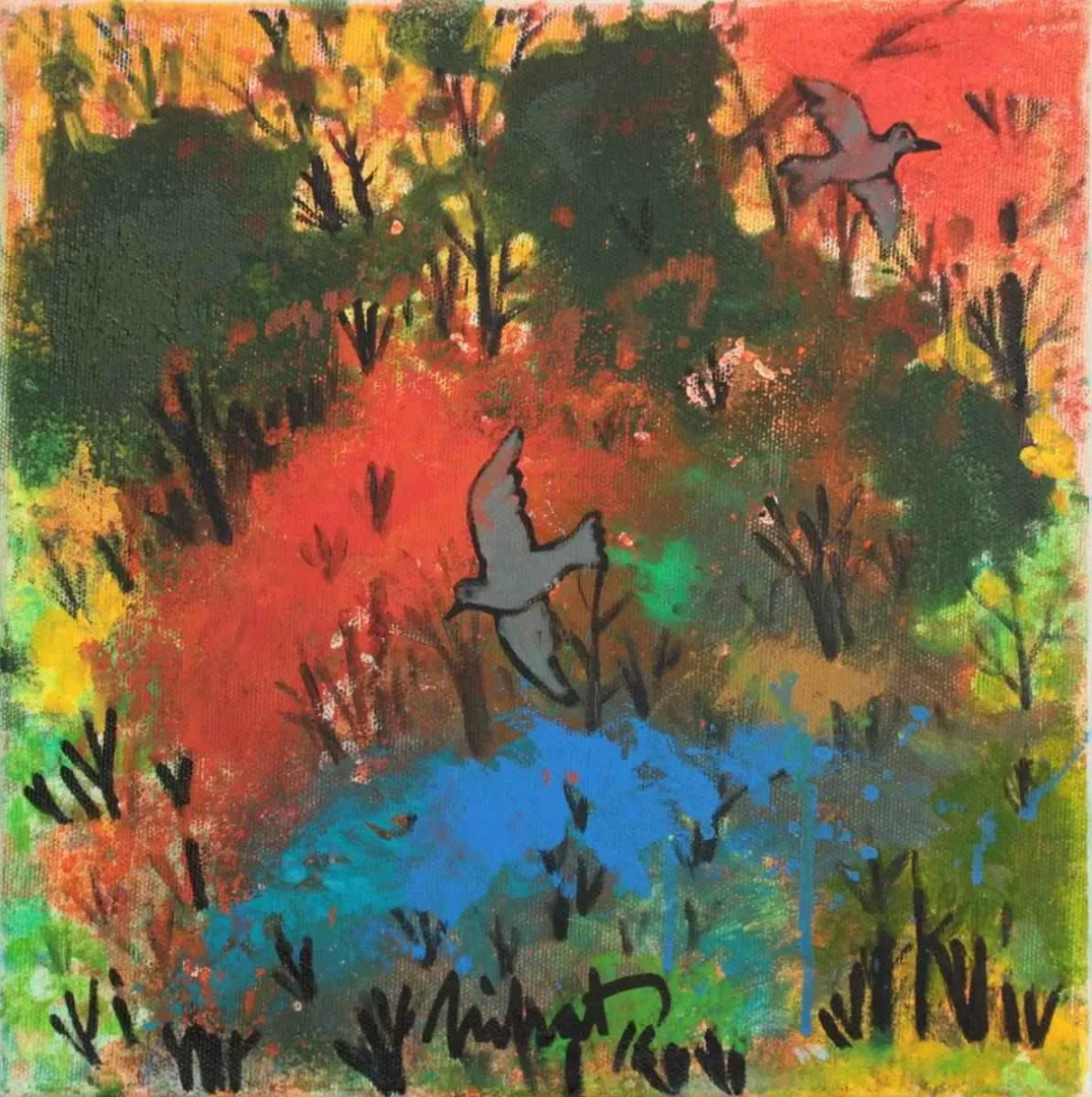 NİHAT KAHRAMAN — “isimsiz”, 2016 "isimsiz" eseri NİHAT KAHRAMAN tarafından 2016 yılında 25x25 cm ölçülerinde Tuval üzeri yağlı boya tekniği ile yapılmıştır.