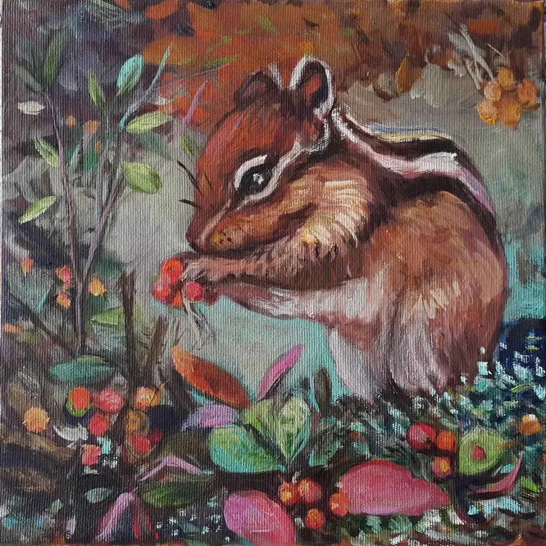 NİL KÖKEN — “isimsiz”, 2016 "isimsiz" eseri NİL KÖKEN tarafından 2016 yılında 25x25 cm ölçülerinde Tuval üzeri yağlı boya tekniği ile yapılmıştır.