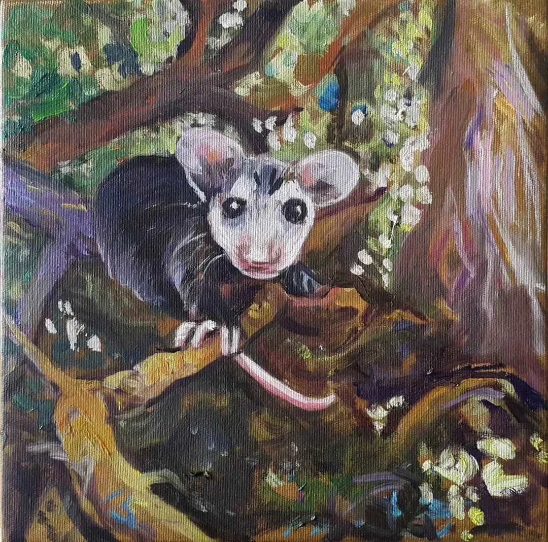 NİL KÖKEN — “isimsiz”, 2016 "isimsiz" eseri NİL KÖKEN tarafından 2016 yılında 25x25 cm ölçülerinde Tuval üzeri yağlı boya tekniği ile yapılmıştır.