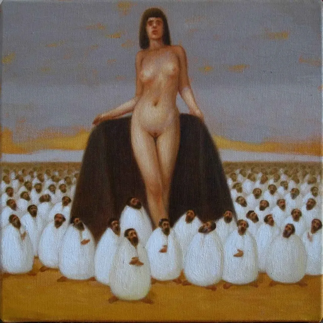 ÖMER EKEN — “isimsiz”, 2016 "isimsiz" eseri ÖMER EKEN tarafından 2016 yılında 25x25 cm ölçülerinde Tuval üzeri yağlı boya tekniği ile yapılmıştır.
