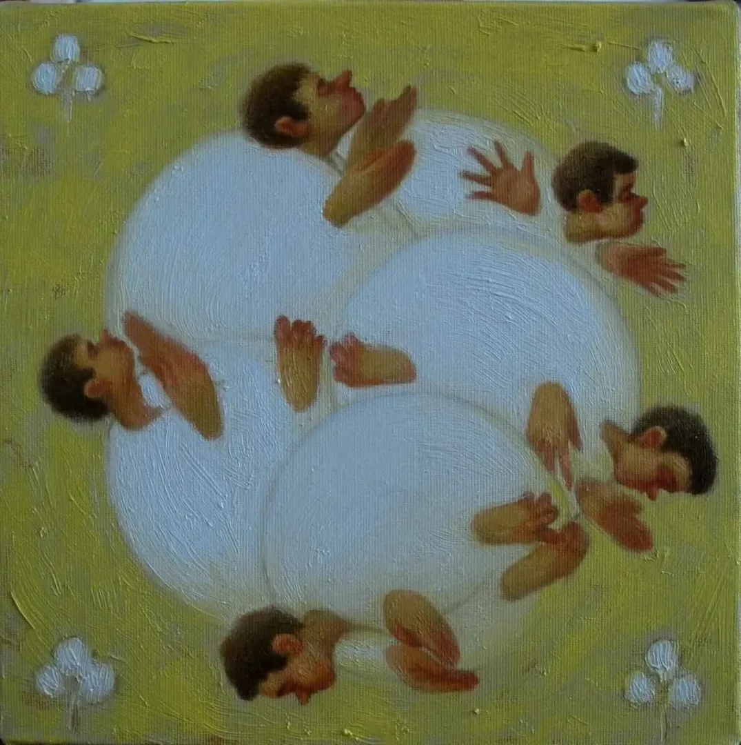 ÖMER EKEN — “isimsiz”, 2016 "isimsiz" eseri ÖMER EKEN tarafından 2016 yılında 25x25 cm ölçülerinde Tuval üzeri yağlı boya tekniği ile yapılmıştır.