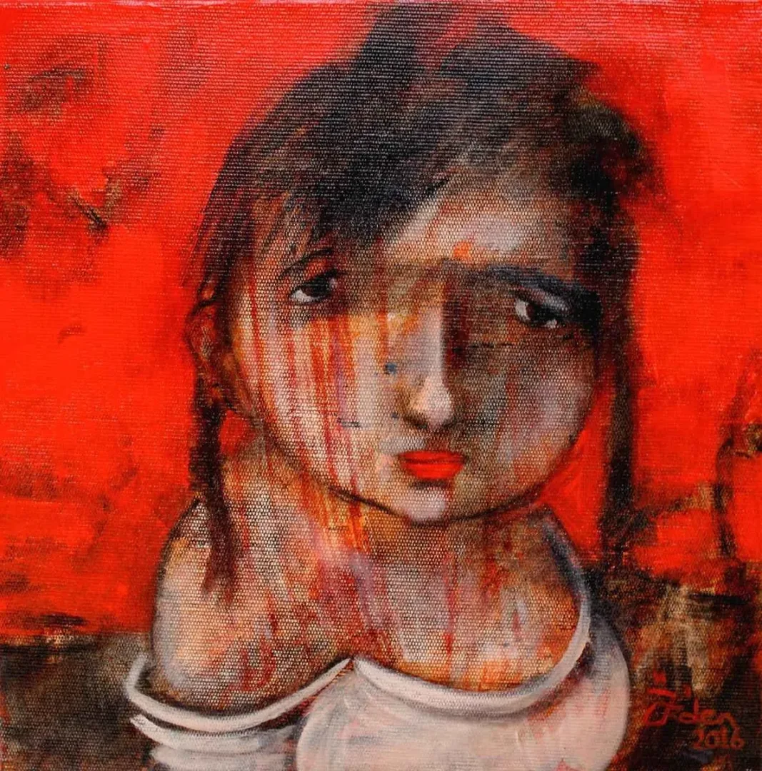 ÖZDEN GEZER — “isimsiz”, 2016 "isimsiz" eseri ÖZDEN GEZER tarafından 2016 yılında 25x25 cm ölçülerinde Tuval üzeri yağlı boya tekniği ile yapılmıştır.