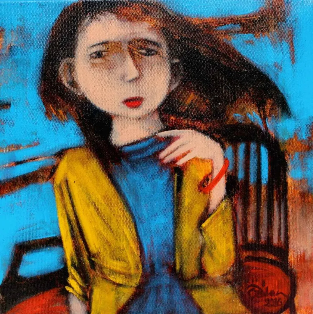 ÖZDEN GEZER — “isimsiz”, 2016 "isimsiz" eseri ÖZDEN GEZER tarafından 2016 yılında 25x25 cm ölçülerinde Tuval üzeri yağlı boya tekniği ile yapılmıştır.