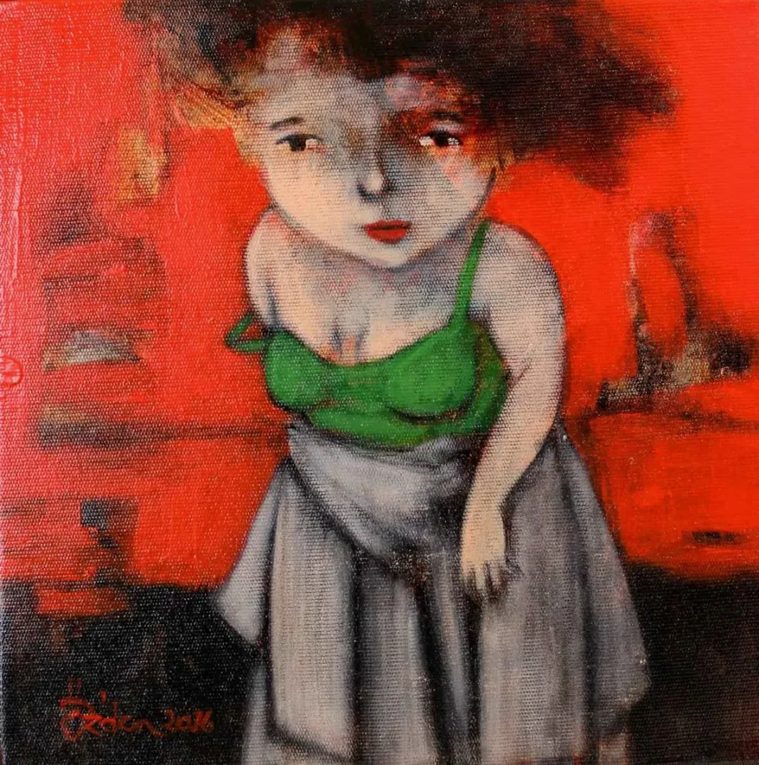 ÖZDEN GEZER — “isimsiz”, 2016 "isimsiz" eseri ÖZDEN GEZER tarafından 2016 yılında 25x25 cm ölçülerinde Tuval üzeri yağlı boya tekniği ile yapılmıştır.