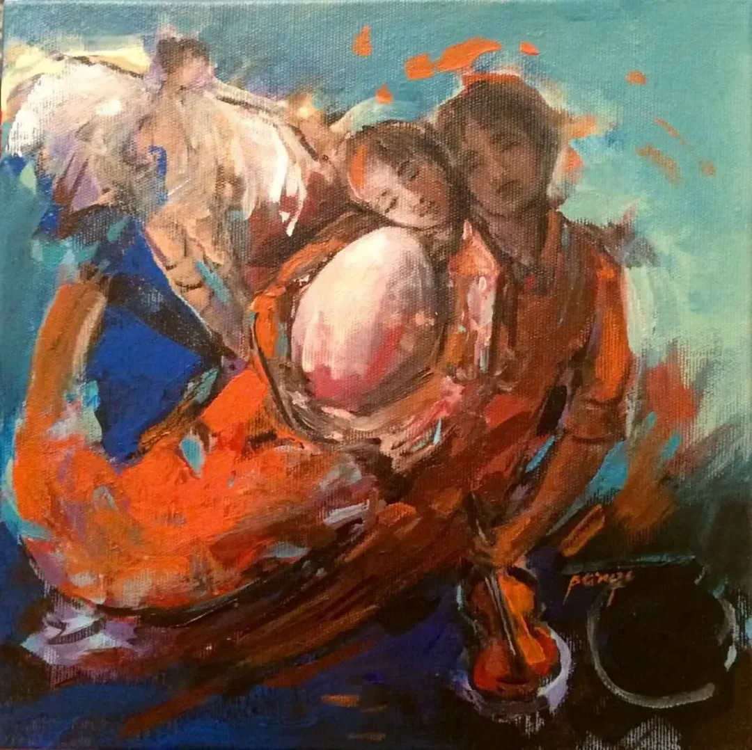 PERUZE HAMURCU — “isimsiz”, 2016 "isimsiz" eseri PERUZE HAMURCU tarafından 2016 yılında 25x25 cm ölçülerinde Tuval üzeri yağlı boya tekniği ile yapılmıştır.