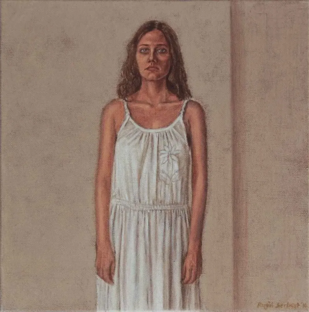 RUGÜL SERBEST — “isimsiz”, 2016 "isimsiz" eseri RUGÜL SERBEST tarafından 2016 yılında 25x25 cm ölçülerinde Tuval üzeri yağlı boya tekniği ile yapılmıştır.
